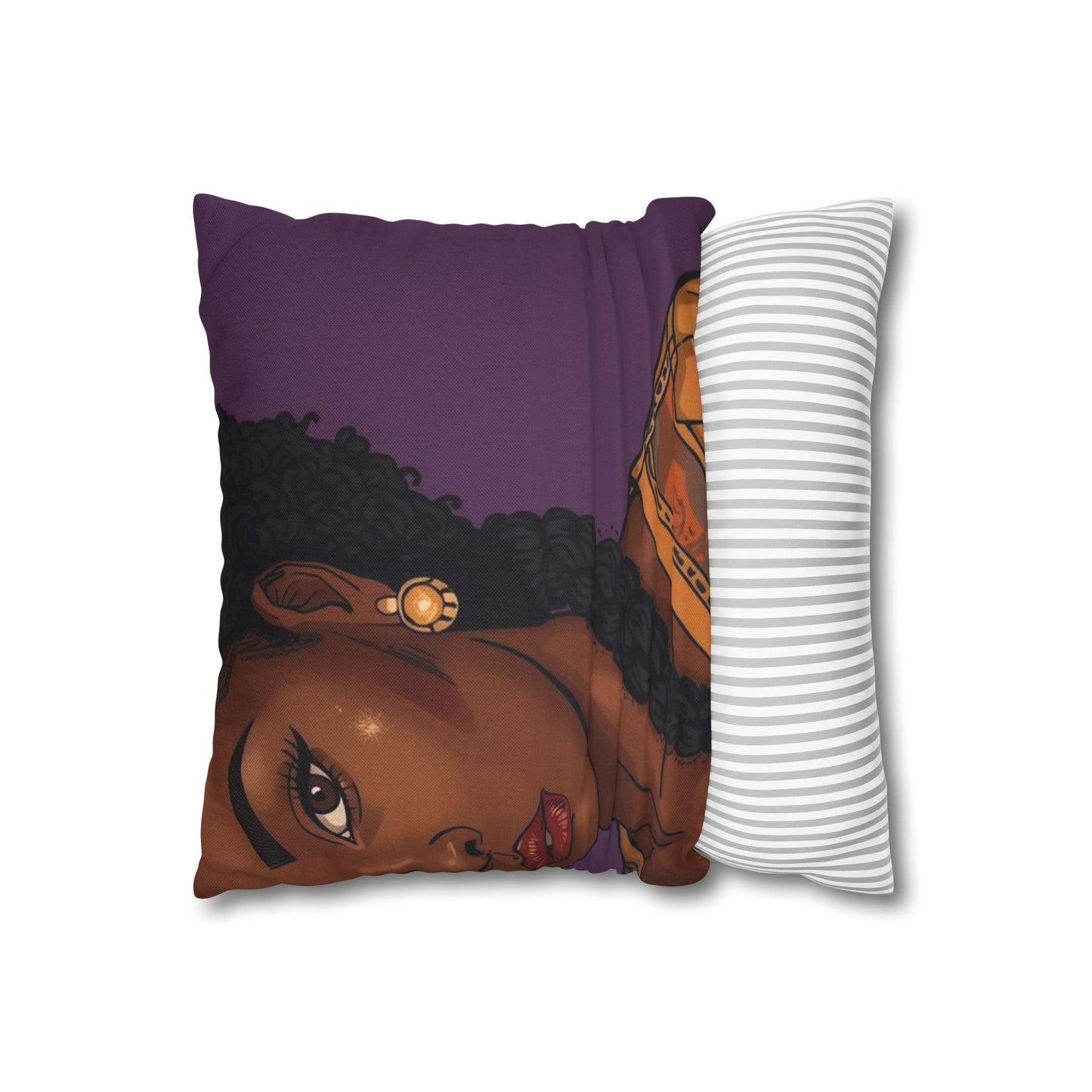 Spun Polyester Square Pillowcase