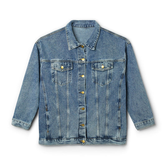 Denim Jacket — Vintage Family Portrait Back Print