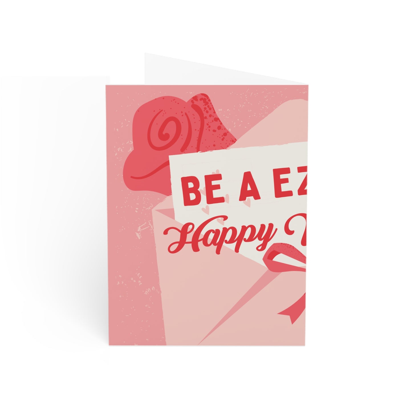 Valentine’s Day Greeting Card – Pink Love Mail Design (Pack of 1, 10, 30, 50)