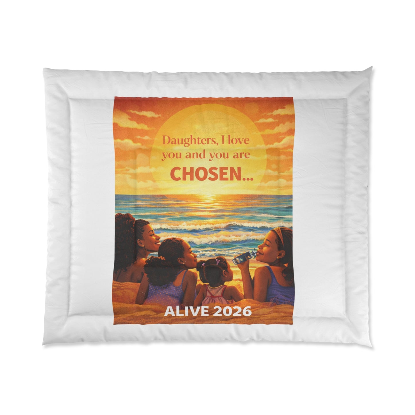 Christian Easter Comforter 2026 - Faith-Inspired Bedding with Scripture & Cross Design
