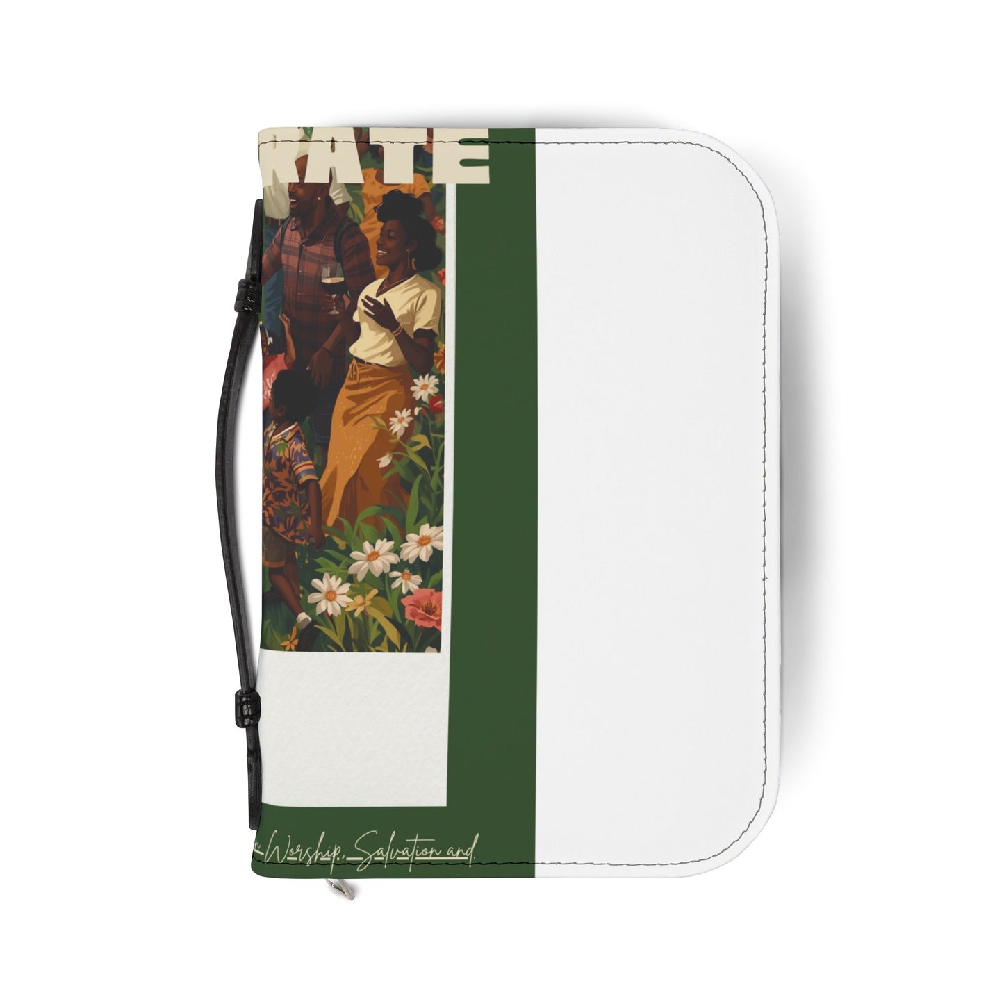Embroidered Easter Bible Side Cover & Black Protector