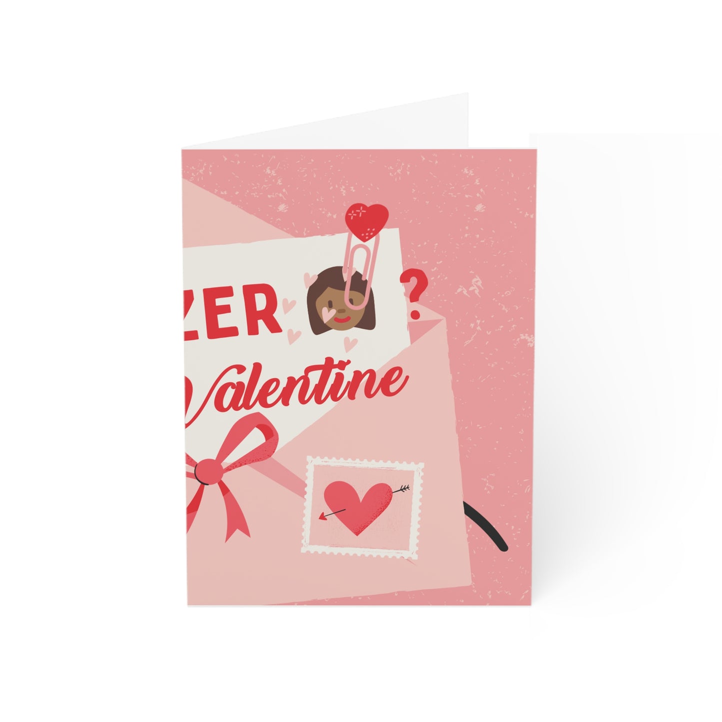Valentine’s Day Greeting Card – Pink Love Mail Design (Pack of 1, 10, 30, 50)