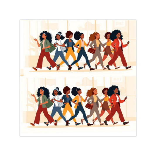 DEI Square Vinyl Stickers